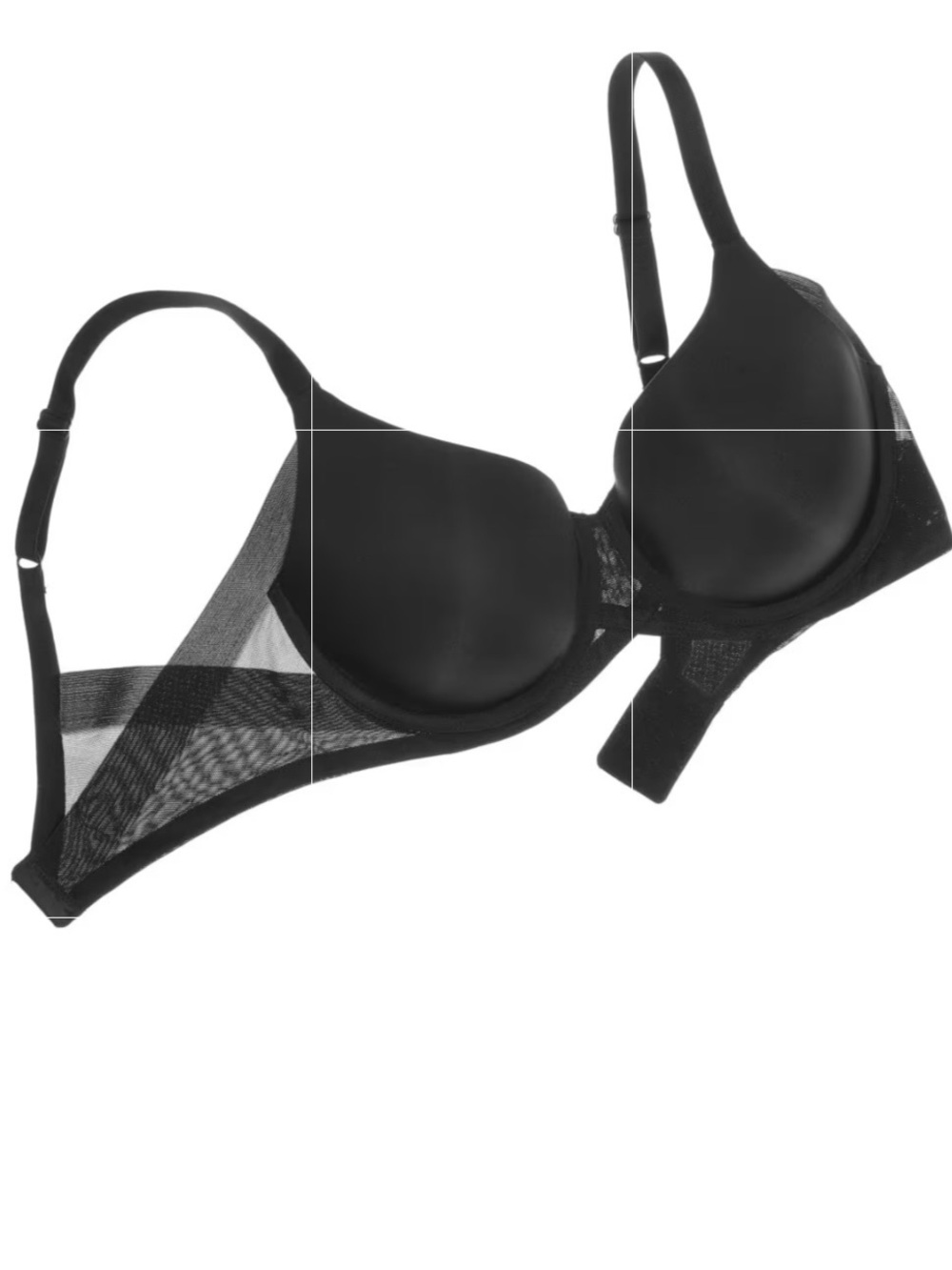 Wacoal Ultimate Side Smoother Underwire T-Shirt Black Bra 36DD Style 853281
